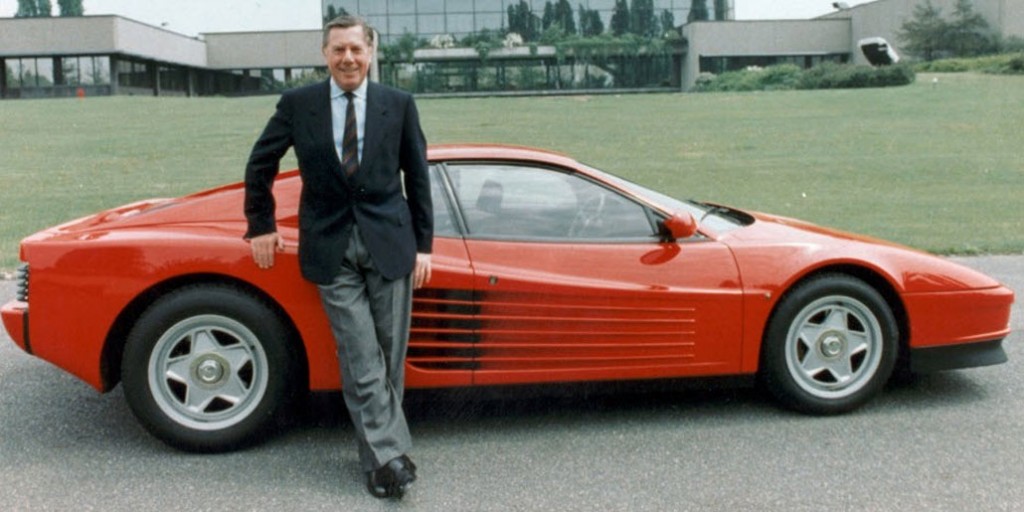 Design icon: One of Sergio Pininfarina’s famous car designs was the 1984 Ferrari Testarossa.