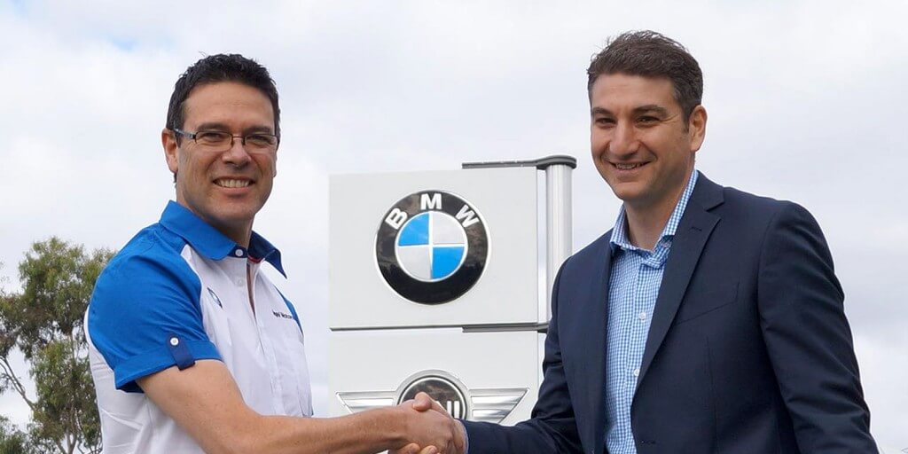 Four-wheeled future: Tony Sesto (right) will become head of Mini brand from the start of next year, marking a move from BMW’s Motorrad motorcycle division.