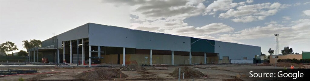 Paul Hopper turned this former Bunnings store in Werribee in Melbourne’s east into a Hyundai and Chrysler-Dodge-Jeep store (above). He says these stores are easily adaptable to a dealership and the conversion is straightforward. The cost is in the fit out within the building shell.