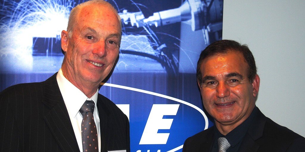 Adrian Feeney SAE-E President (left) and Mario Turcarelli