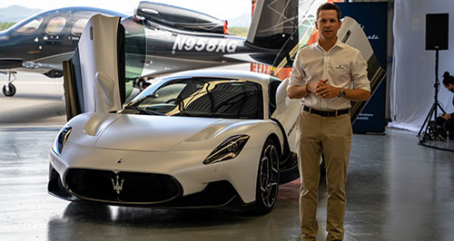 Tim Stanton with a Maserati MC20